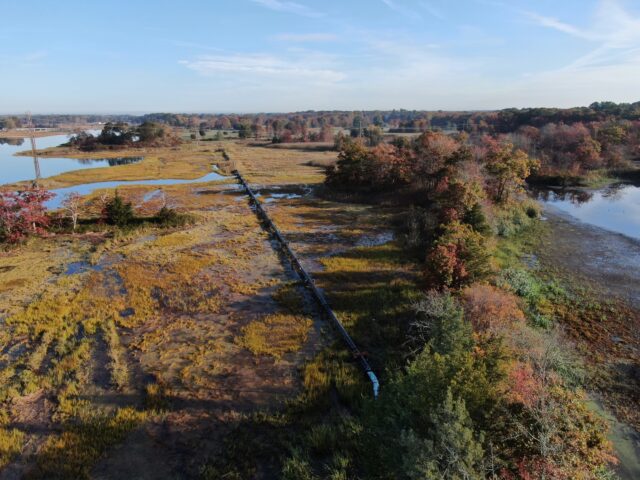 2nd Place – “Decommissioned Raw waterline connecting Swansea Reservoir (Swansea MA) to Kickemuit Reservoir (Warren RI).”